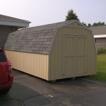 Premium's 10' by 20' gambrel shed for an Ishpeming client