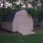 Grambel Shed in it's new location madedby PB & Storage Sheds