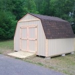Side view of this new Gambrel Shed