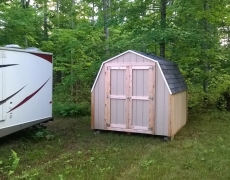 Premium Pole Building & Storage Sheds 8′ by 8′ Gambrel Shed!