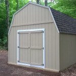 Side view of the 12' by 16' Gambrel Shed