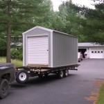 Bringing the new shed home to Gwinn