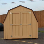 Front view of Premium Pole Buildings & Storage Sheds' 8'x16' Gambrel She