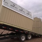 Dropping off the sheds at Habitat for Humanity in Marquette!