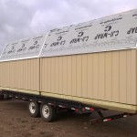 The long 8x16 sheds will make a great storage spot for 3 home owners