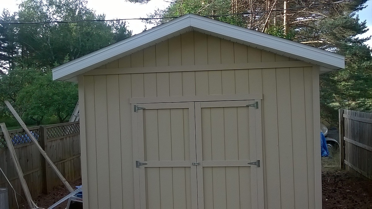 This 12'x16′ Gable Shed Was Built on Site In Harvey 