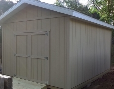 This 12’x16′ Gable Shed Was Built on Site In Harvey