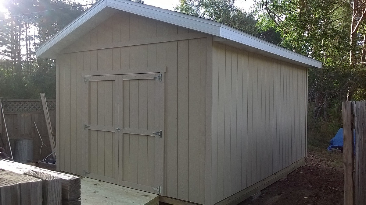 Premium Pole Buildings and Storage Sheds 12x16 gable shed in harvey 03