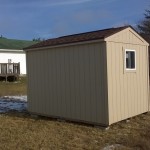This 8 x 12 Gable comes with double doors and back window!