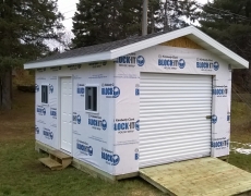 Custom Gable Shed Built by Premium for a West Ispeming Client