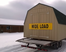 This Marquette Resident Got Free Delivery On a Sealed, Gambrel Shed