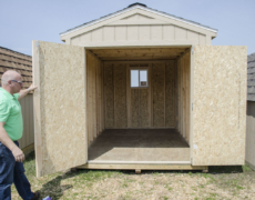 See Your New Gable Shed at Menard’s in Marquette