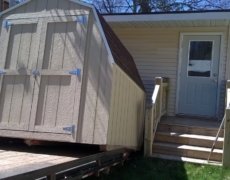 Munising Homeowner Gets a New Garden Shed Delivered For Free!