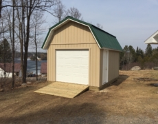 Premium Reveals New Gambrel Features on Recently Finished 12′ x 16′ Shed