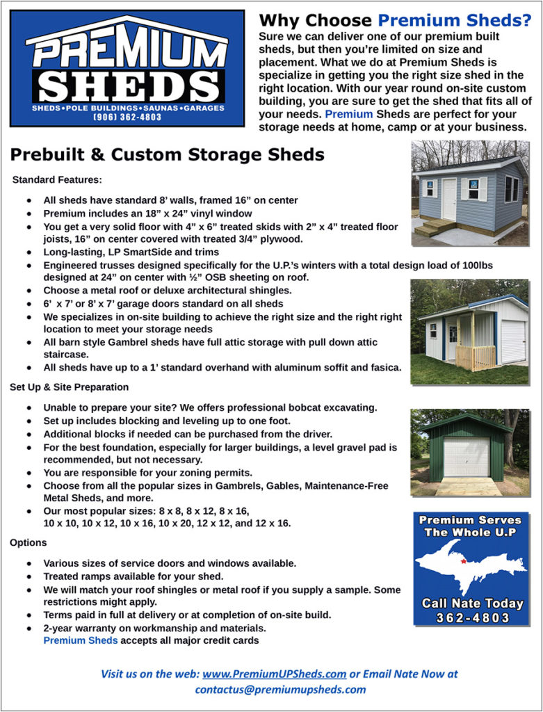 Learn about Premium's Sheds