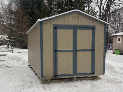 Gable-Shed-Blue-Trin-Barn-Doors